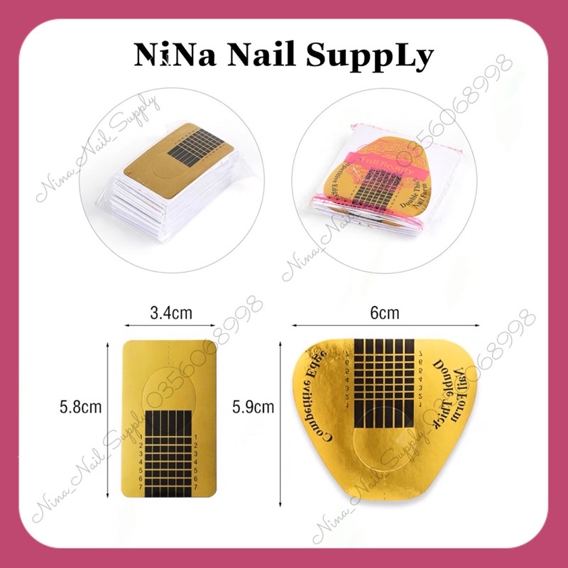 Cuộn Form Giấy Nối Móng Đắp Gel Làm Nail 550 Phom