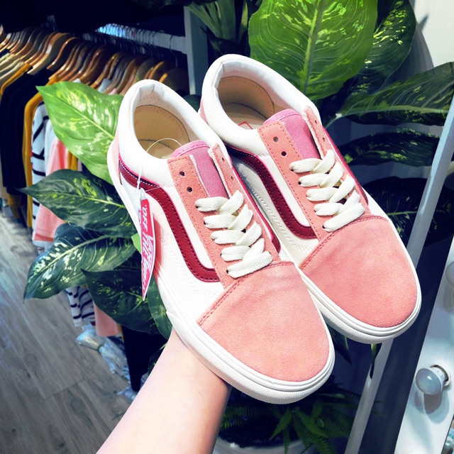 Giày vans skool hồng