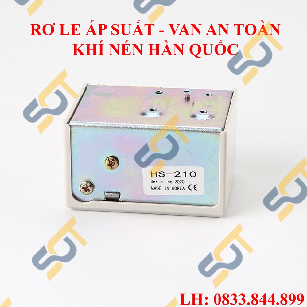 Rơ le áp suất, rơ le van an toàn máy khí nén Hàn Quốc