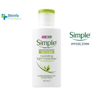 Simple Lotion Dưỡng Ẩm Hydrating Light Moisturiser 125ml - Skinfacy