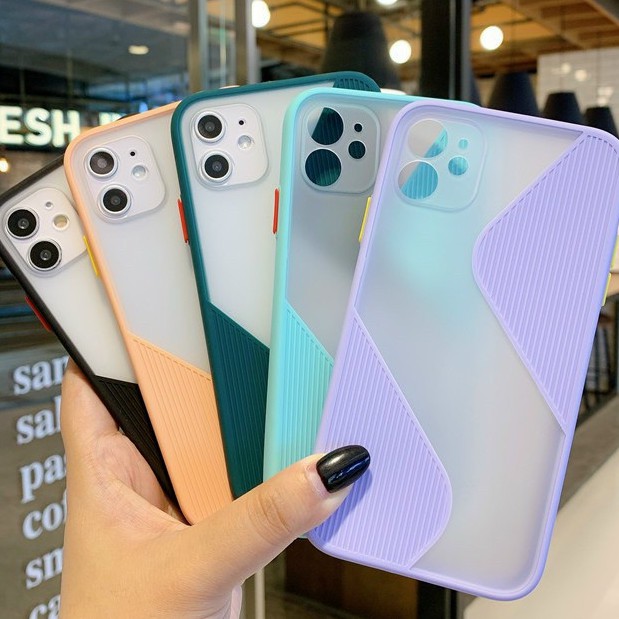 Ốp lưng iphone hình chữ S bảo vệ camera viền vuông 5s/6/6plus/6s/6splus/6/7/7plus/8/8plus/x/xs/xsmax/11/11pro/11promax
