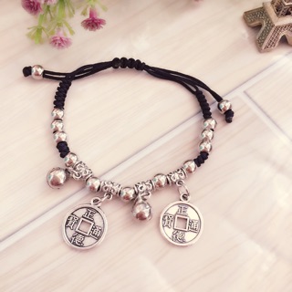 Vòng tay HandMade đồng xu cổ 02