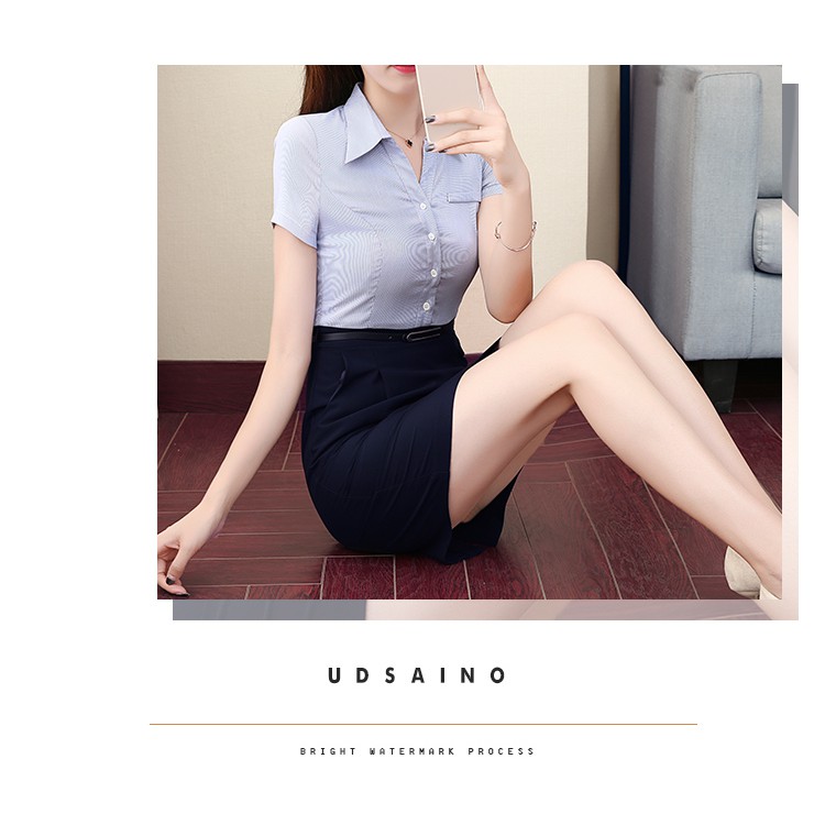 ĐẦM LIỀN ÁO SƠ MI CỘNG CHÂN VÁY CHO CÁC CÔ NÀNG CÔNG SỞ