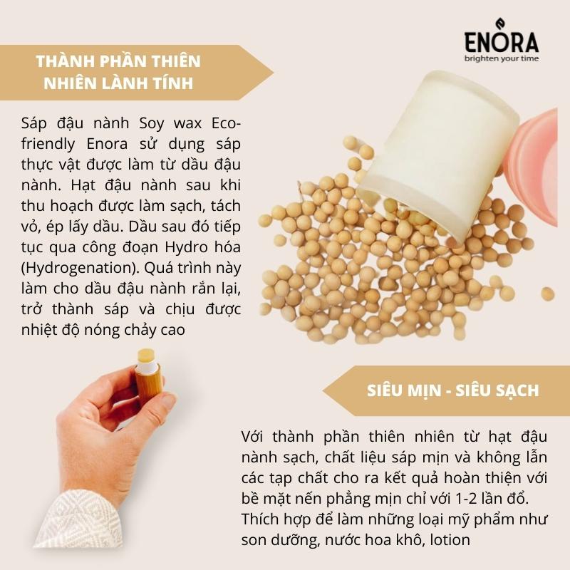 Sáp Đậu Nành Làm Nến (SOY WAX) - Nguyên Liệu Làm Nến Thơm Xuất Khẩu Cao Cấp ENORA CANDLE