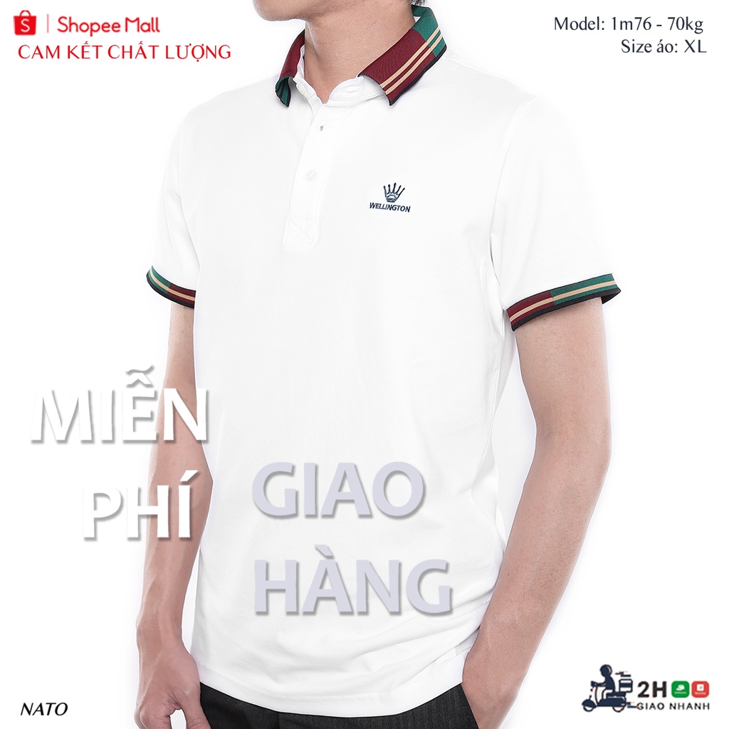 Áo Thun Polo Nam GOLF Vải Cotton Cá Sấu Cao Cấp Basic Đẹp Tay Ngắn Có Cổ Màu Trắng Đen Đỏ Xanh Navy Trơn Họa Tiết NATO