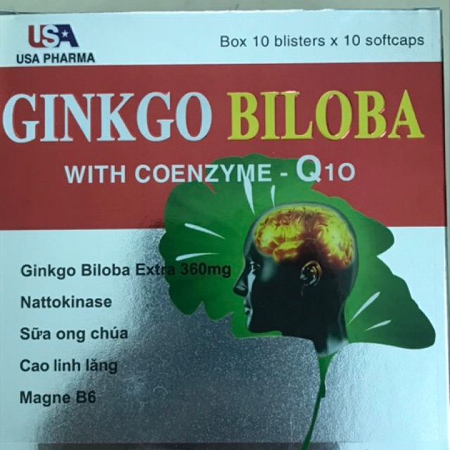 Ginkgo biloba -Cải thiện trí nhớ và chứng mất ngủ hoạt huyết dương não