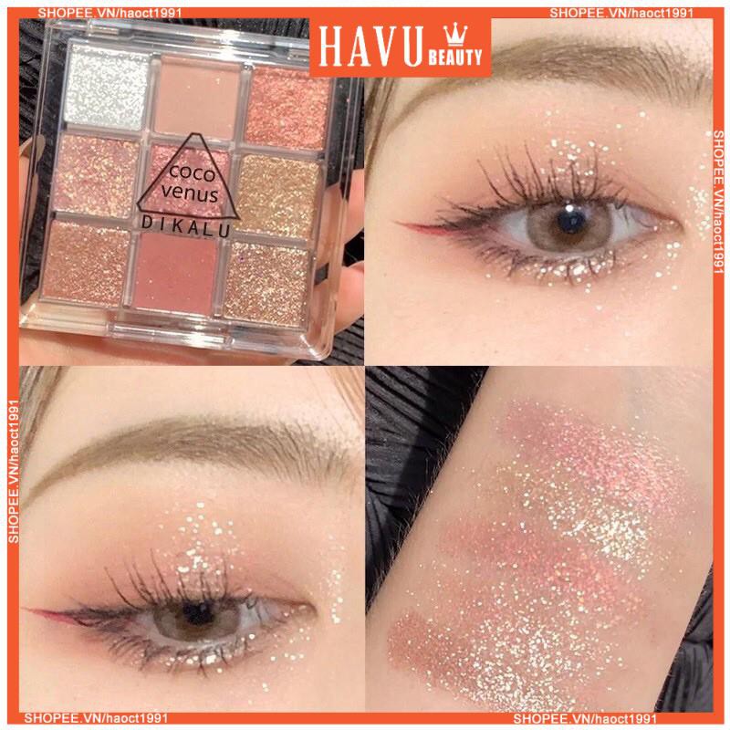 Bảng Phấn Mắt Dikalu Coco Venus 9 Ô Màu - Tông Màu Lì Và Nhũ Ánh Ngọc Trai Trong Suốt Cao Cấp Lâu Trôi Chống Thấm Nước | BigBuy360 - bigbuy360.vn
