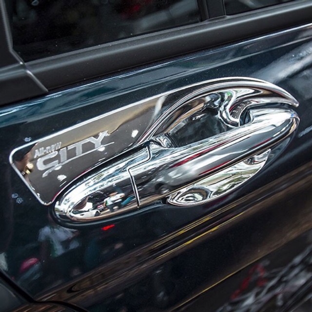Ốp tay nắm, hõm cửa Honda City 2014 - 2023 Mạ crom cao cấp .