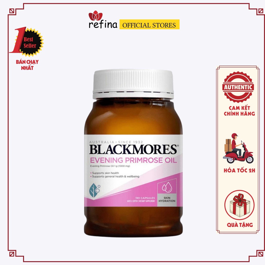 Tinh Dầu Hoa Anh Thảo Blackmores Evening Primrose Oil 190 Viên Úc blackmore Chính Hãng