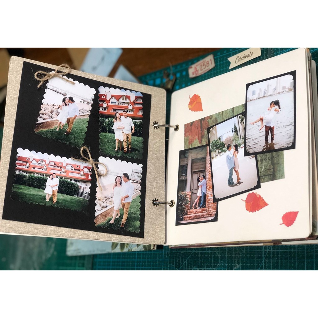 Album ảnh Scrapbook handmade làm album cưới độc đáo