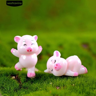 Set 4 Tượng Heo Mini Trang Trí Tiểu Cảnh