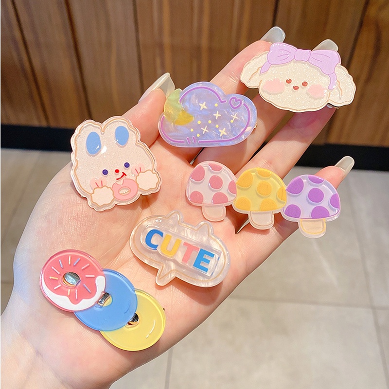 Kẹp Tóc Siêu Dễ Thương Phong Cách Hàn Quốc Dành Cho Bé Gái