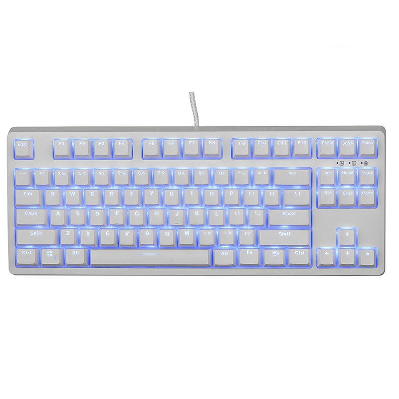 Bàn Phím Cơ Gaming DAREU EK87 - Trắng White (Blue/ Brown/ Red D switch) - Chính Hãng