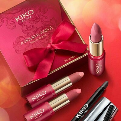 Set 3 Thỏi Son KiKo Milano A Holiday Fable Mini Lipstick Kit 3x1g (3 Powder Powder Mini Lipstick)