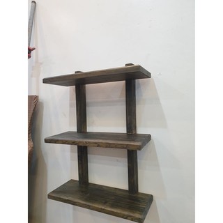 kệ gỗ trang trí treo tường decor kt cao 50 sâu 20 dài 50 kèm phụ kiện