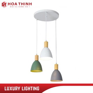 {COMBO} 3 ĐÈN THẢ TRẦN chao nhôm trang trí cửa hàng , quán cà phê, phòng ngủ , phòng ăn hiện đại - Tặng kèm bóng LED