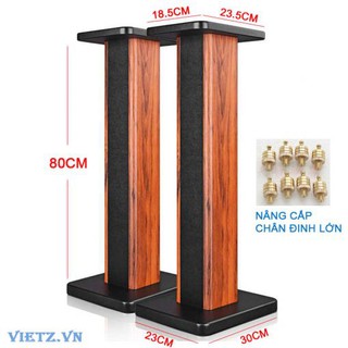 Chân loa bookshelf gỗ 8 tấc (1 cặp 80cm) -Ảnh thật tự chụp