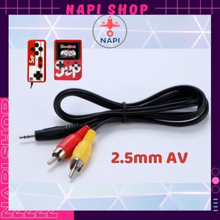 Cáp AV 2.5mm ra 2 đầu hoa sen máy chơi game SUP 400 kết nối tivi dài 3 mét