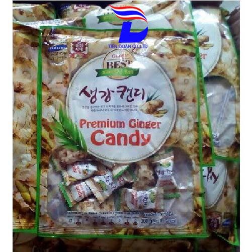 Kẹo Gừng ⚡ HÀNG NHẬP KHẨU ⚡ Hàn Quốc 200g rất tốt cho sức khỏe