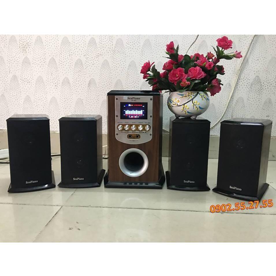 Loa Gỗ Cao Cấp SEAPIANO 4.1 có màn hình + Dây AV
