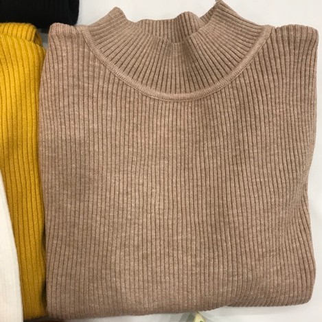 Áo len tăm cổ 3 phân 8 màu siêu hot không xẻ | BigBuy360 - bigbuy360.vn