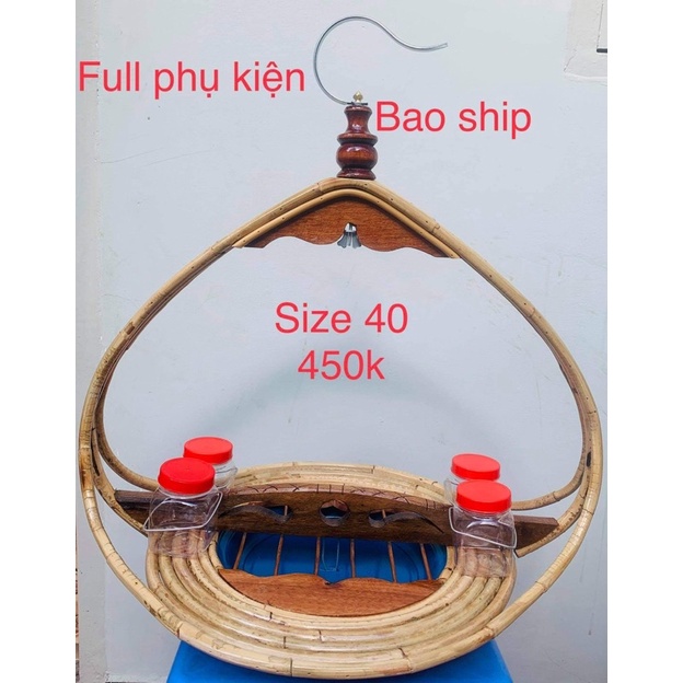 lồng trần cu gáy size 40
