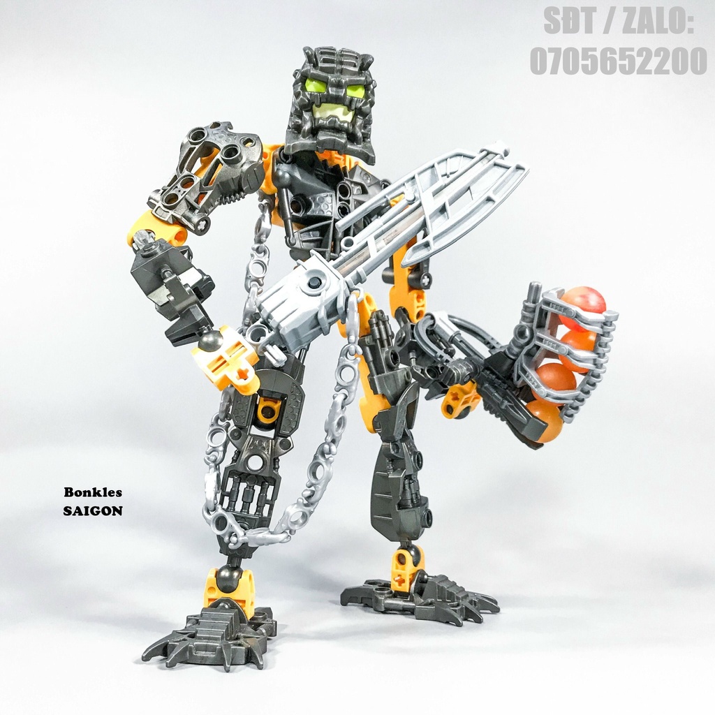 Đồ Chơi Mô Hình Vintage lắp ráp LEGO Bionicle: Toa Inika Hewkii 8730 Chính Hãng Đan Mạch (2006)