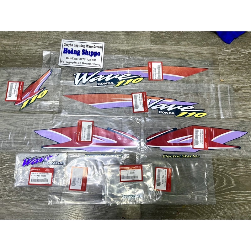 Tem wave 110 xanh nhớt date 1998