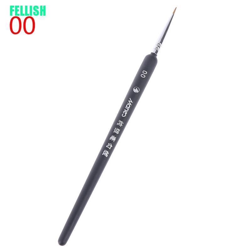 Bộ 3 cọ vẽ tranh chuyên nghiệp mini kích thước 000 00 0 tiện lợi