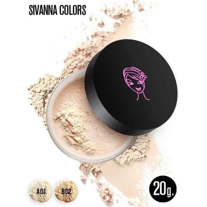 Phấn Phủ Bột Kiềm Dầu SIVANNA Loose Powder Shine-Control Sheer-Long Wear Oil Control