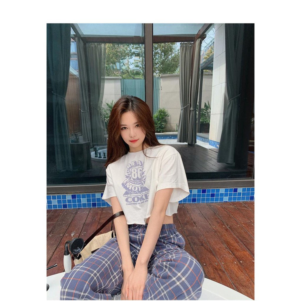 ÁO THUN TAY LỠ CROPTOP FORM RỘNG CÁ TÍNH (MS Croptop)