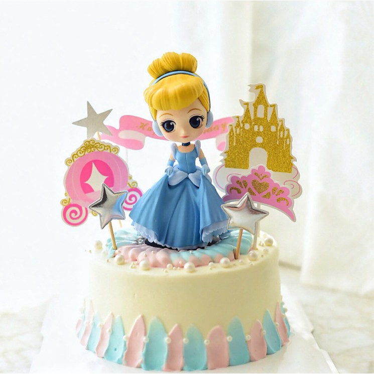 Búp bê công chúa disney Alice Snow White Cinderella Elsa Anna cho trang trí bánh kem - Hàng nhập khẩu