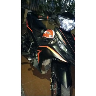 Tem Rời Exciter 135 Dán Xe Đen Nhám Phối Chỉ Đỏ