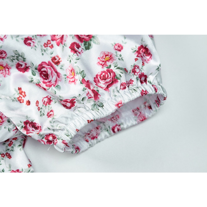 Đầm Hoa Cổ Vuông Xếp Ly Ngắn Tay Thời Trang Nữ Sành Điệu