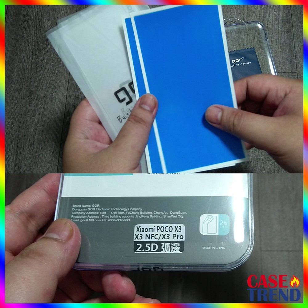 Cường Lực Xiaomi Mi 11 Lite / 5G NE Gor Chống Bám Vân Tay Trong Suốt Không Viền Đen