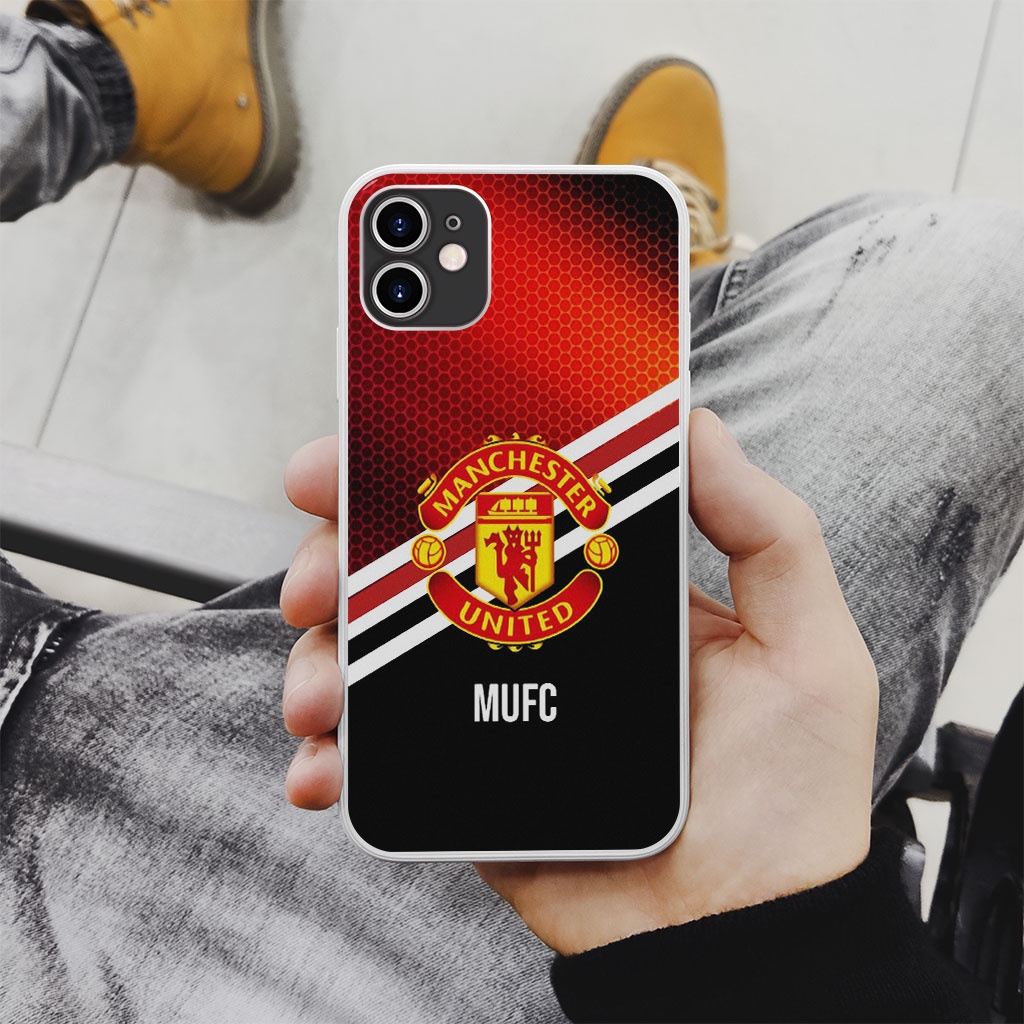 Ốp lưng logo manchester united ba sọc chéo giữa ốp pro 13 11 12 promax 7 8 plus xs X Xr  ART20227028
