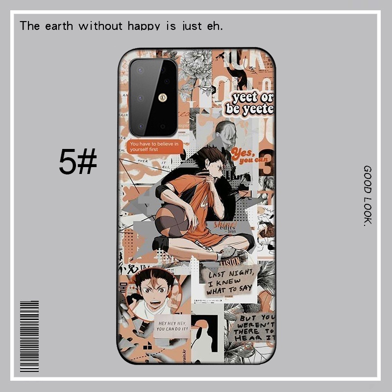 Ốp điện thoại dẻo hình Yuu Nishinoya trong Haikyuu cho Samsung Galaxy M10 M20 M30 M40 A60 A70 A02 M02 A02s A12 A31 A42