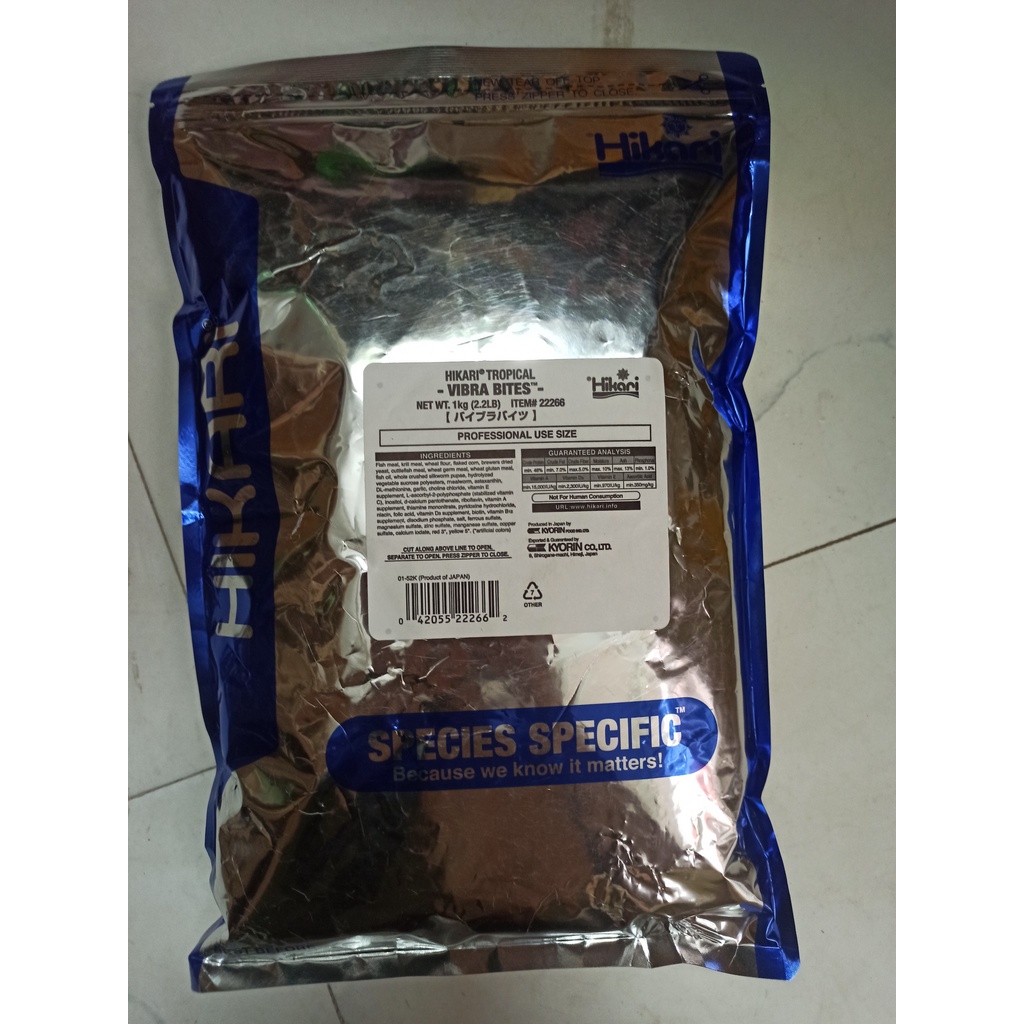 Thức ăn Hikari vibra bites -tăng màu cho cá đĩa, cá cầu vồng- cá phượng hoàng-thần tiên- cá nhiệt đợi-shopleo