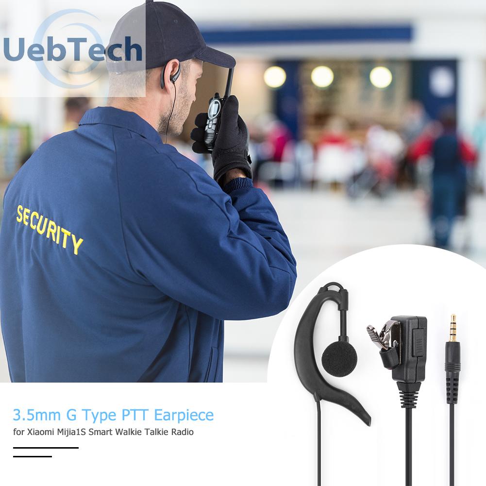 Tai nghe chữ G Uebtech 3.5mm cho bộ đàm Xiaomi Mijia1S