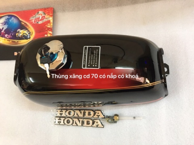 Thùng xăng cd 70 có nắp có khoá mã 0319