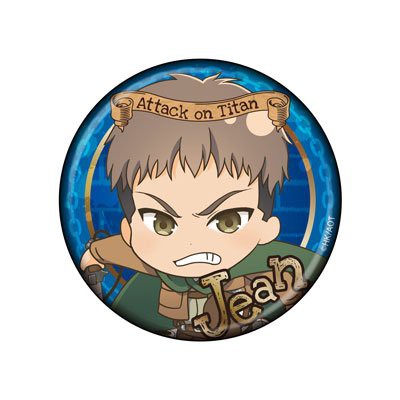 Huy hiệu cài áo in hình ATTACK ON TITAN VER VIỀN VÀNG anime chibi dễ thương tiện lợi