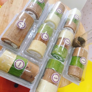 Hộp bánh tươi cuộn H19, bông nhí(150 cái)