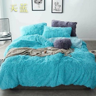 Set chăn ga gối nỉ lông 5 món