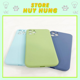 Ốp lưng iphone cạnh vuông dẻo mềm giả iphone 12 bảo vệ camera