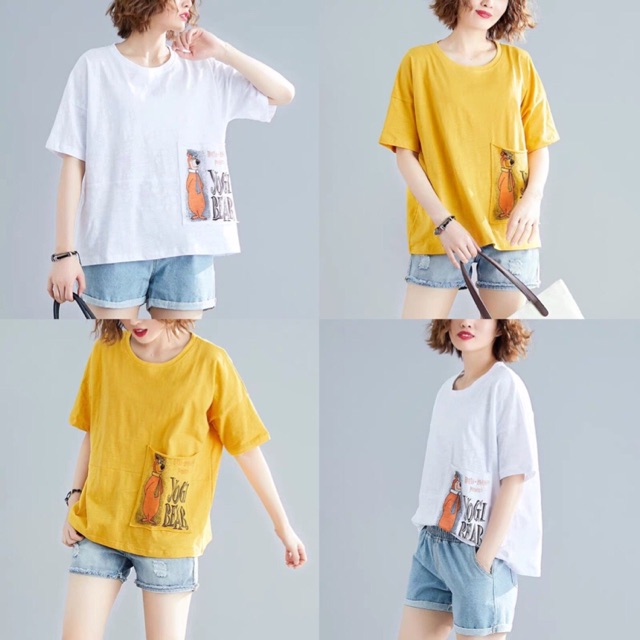 Áo tay lở FROM rộng có túi xịn xò free size ( hình chụp thật phía sau)