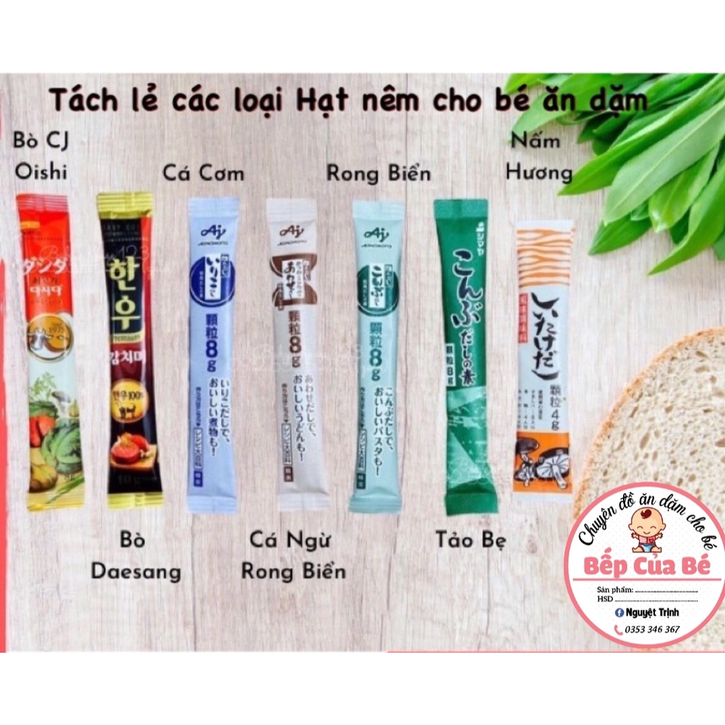 Các Loại HẠT NÊM Cho Bé Ăn Dặm (Tách Lẻ)