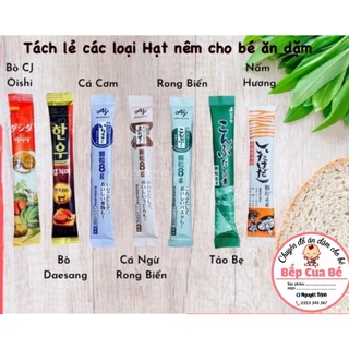 Các loại hạt nêm cho bé ăn dặm