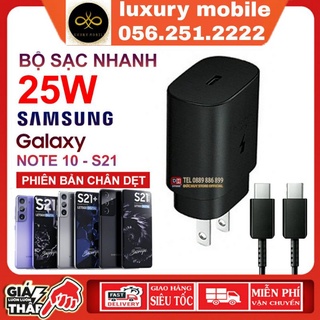 Bộ sạc nhanh samsung 25w chính hãng note 10, note 10 plus, s20, s20 ultra, a80, a90
