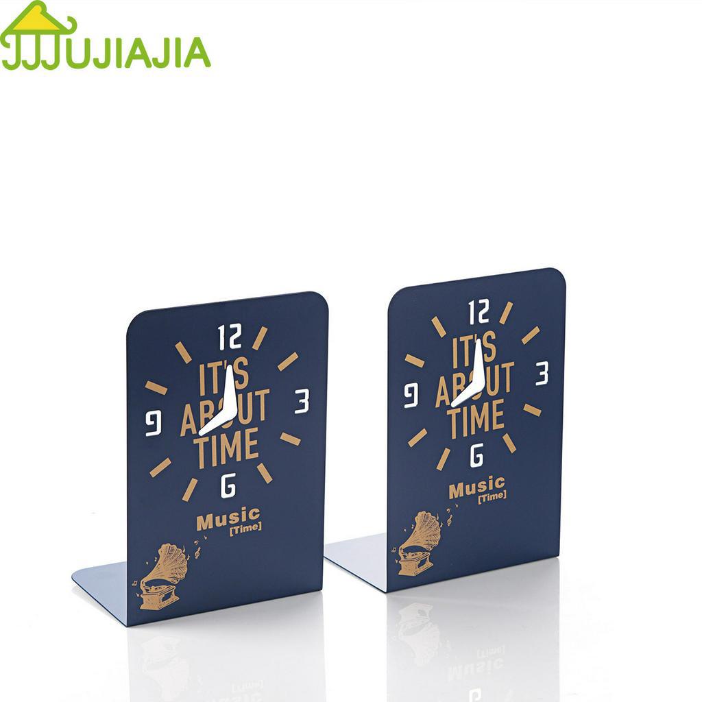 Set 2 chân đế JUJIAJIA làm từ kim loại họa tiết hoạt hình sử dụng đỡ sách / tài liệu