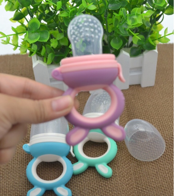 Túi nhai tai thỏ ăn dặm chống hóc